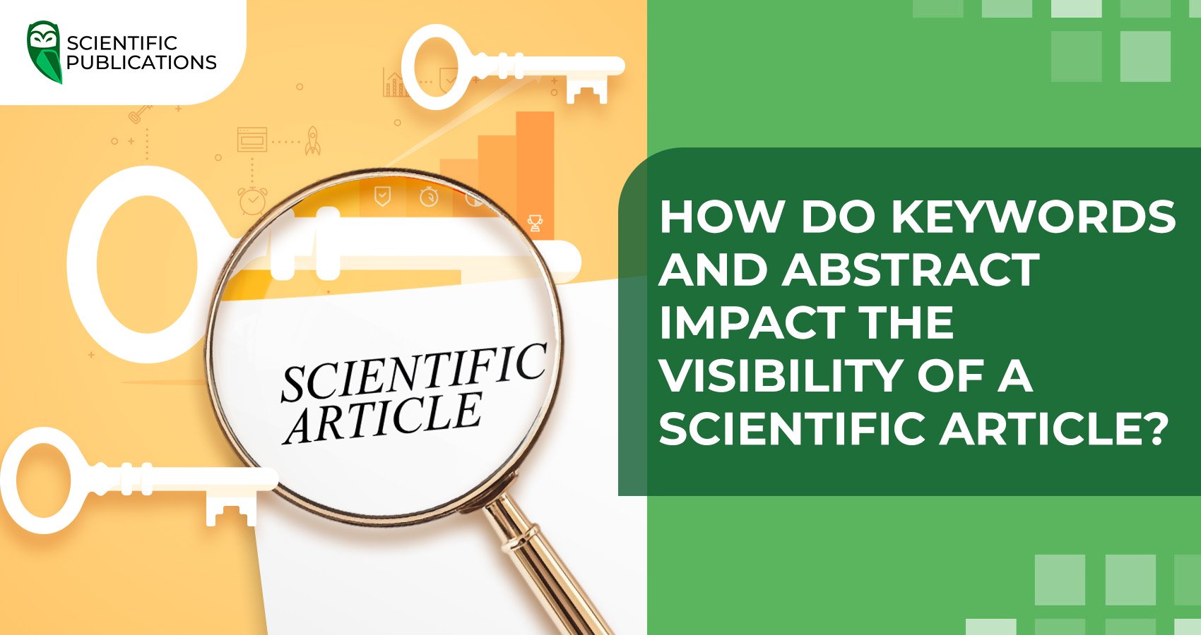 How do keywords and abstract impact the visibility of a scientific article?