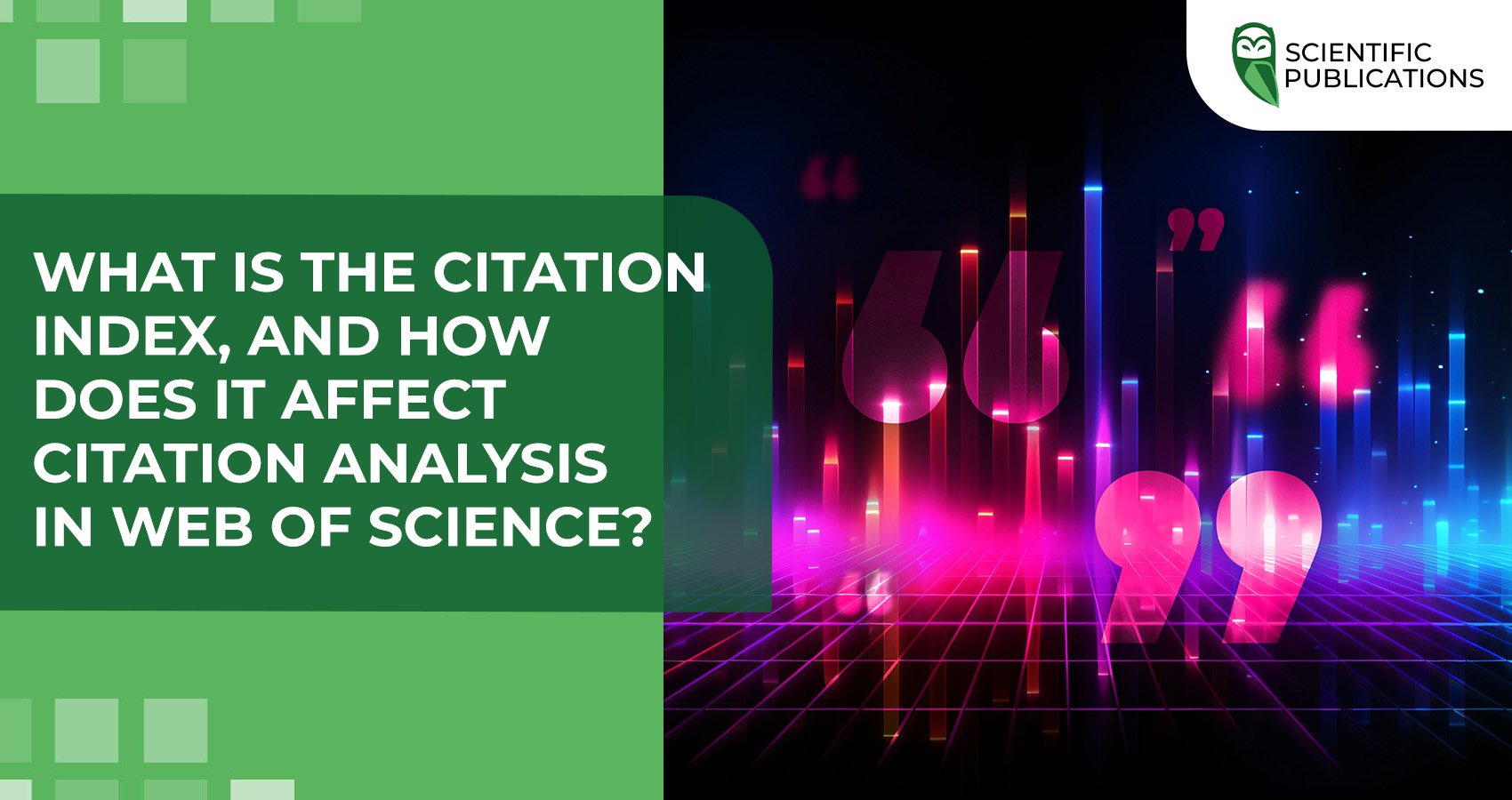 What is the Citation Index, and how does it affect citation analysis in Web of Science?