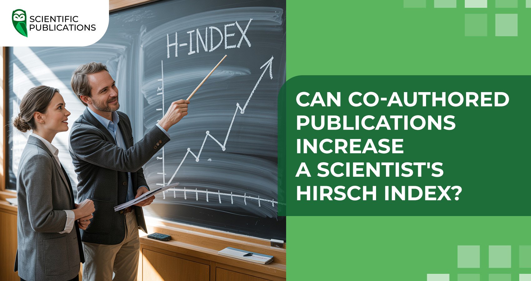 Can co-authored publications increase a scientist's Hirsch index?