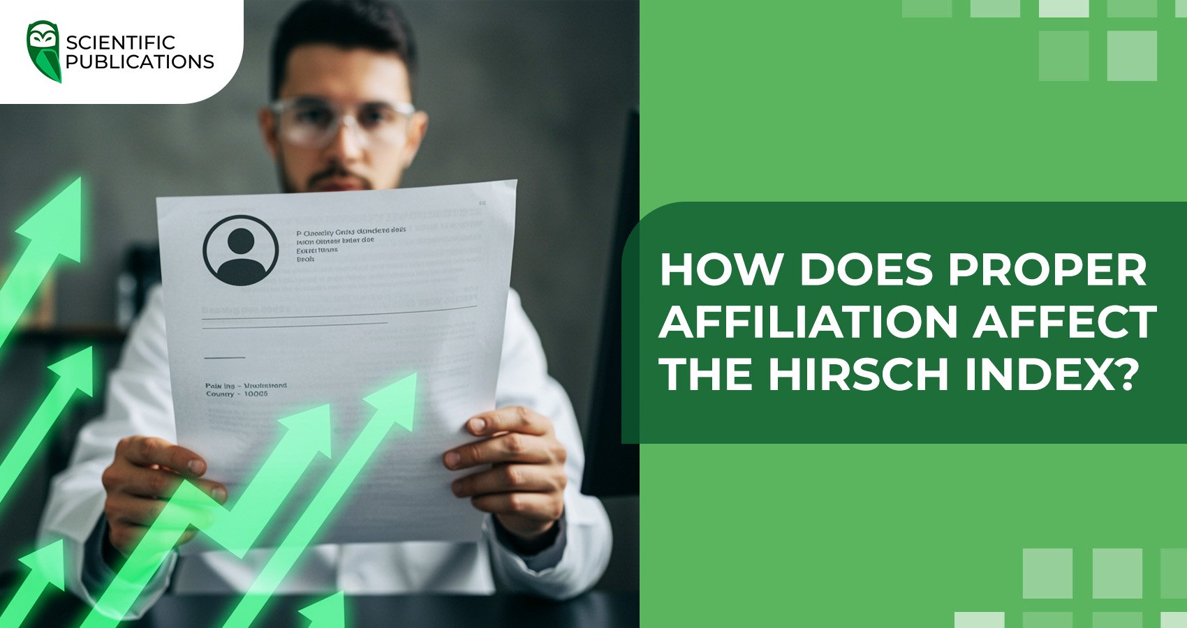 How does proper affiliation affect the Hirsch index?
