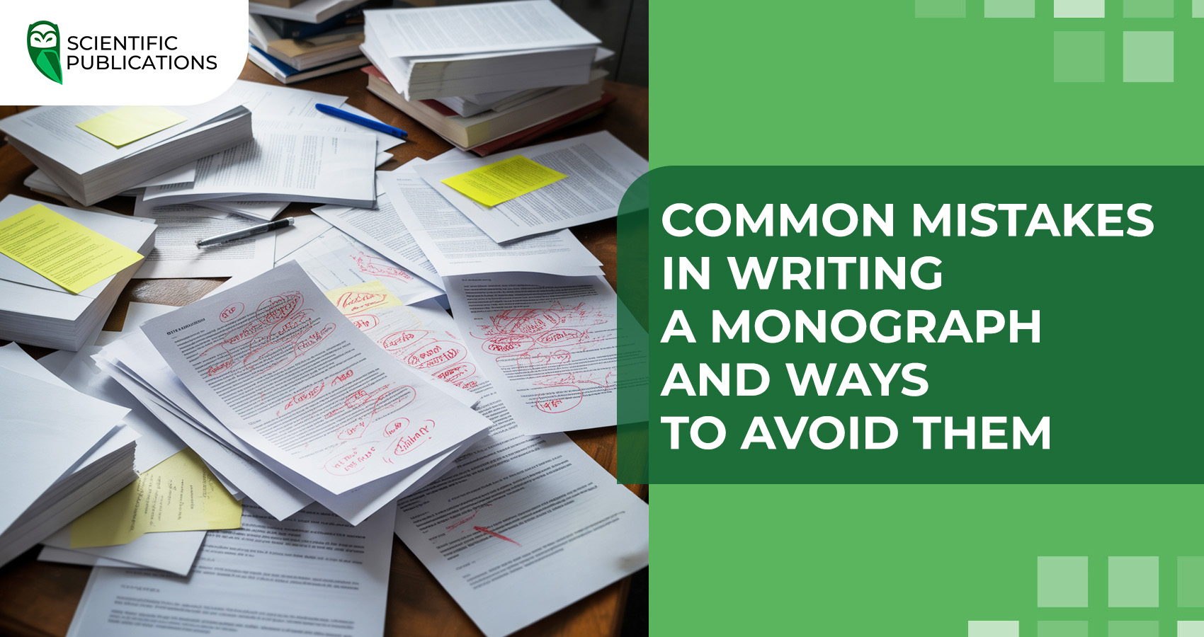 Common mistakes in writing a monograph and ways to avoid them