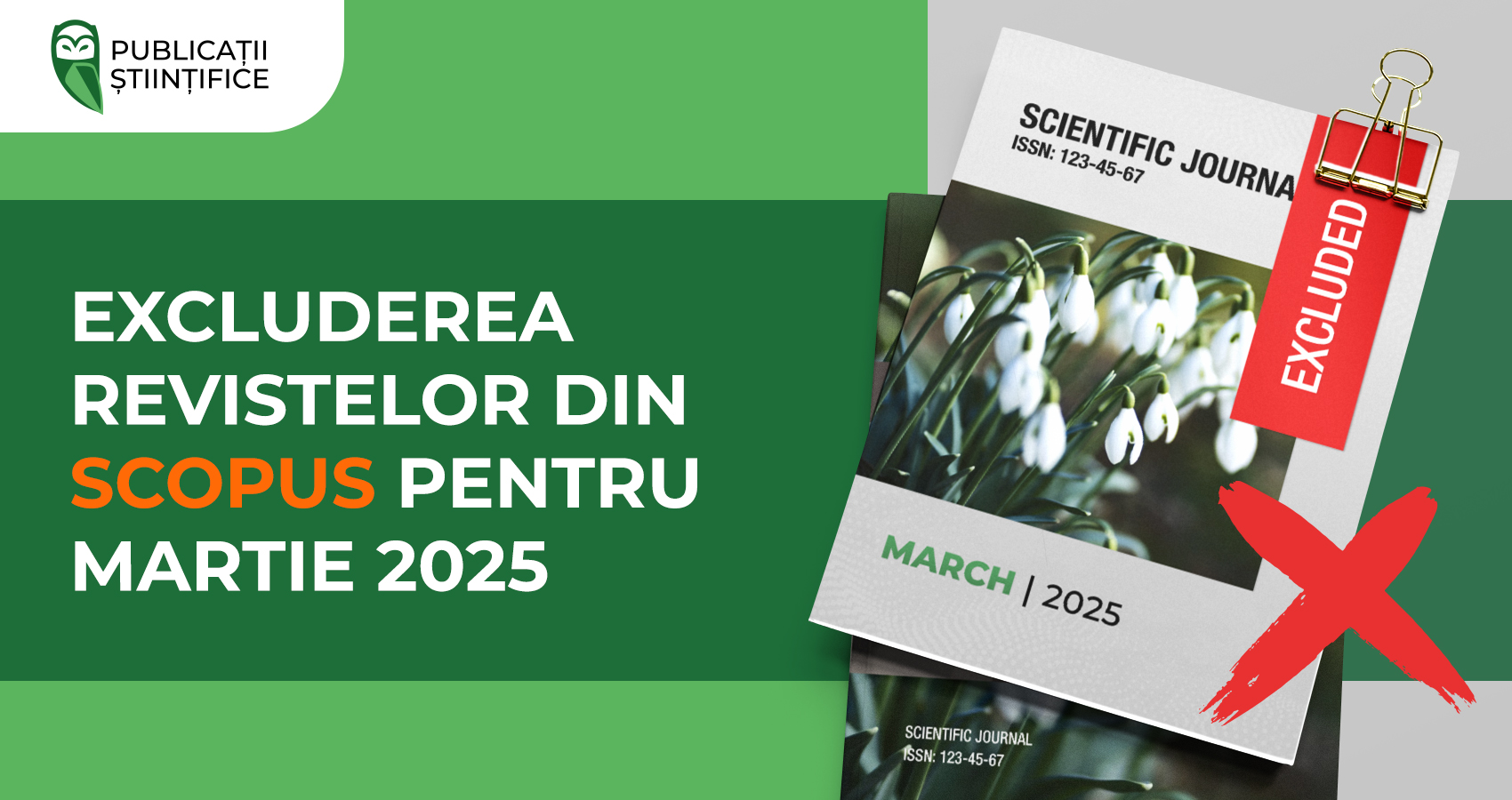 Excluderea revistelor din Scopus pentru martie 2025