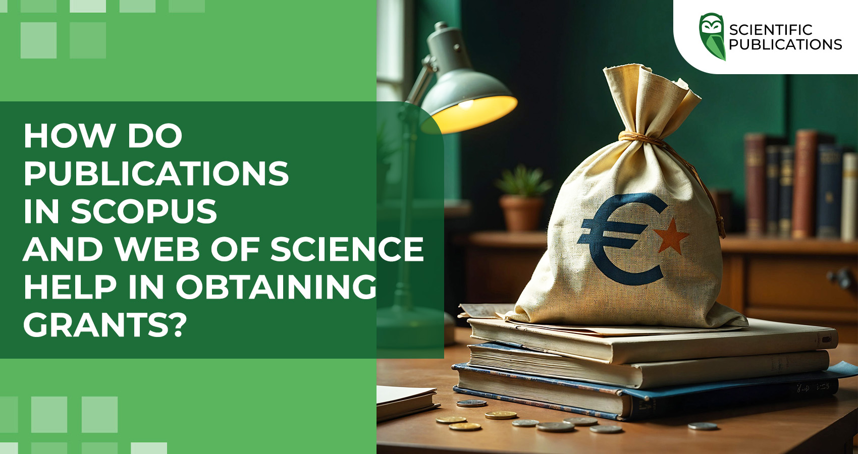 How do publications in Scopus and Web of Science help in obtaining grants?