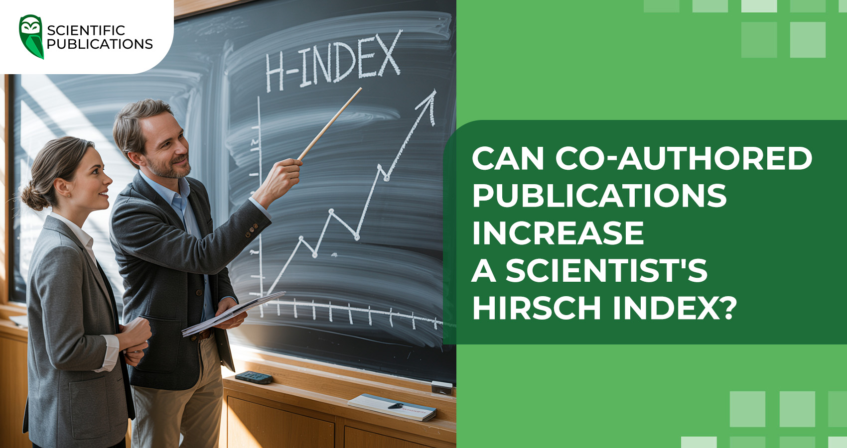 Can co-authored publications increase a scientist's Hirsch index?