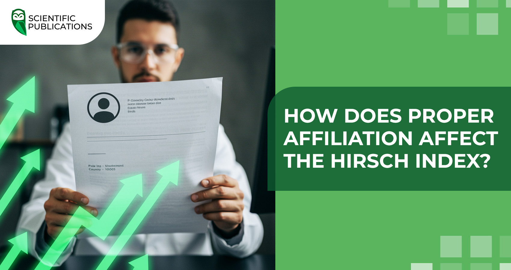 How does proper affiliation affect the Hirsch index?